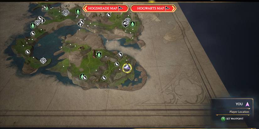 landing platform location Clagmar Coast Hogwarts Legacy