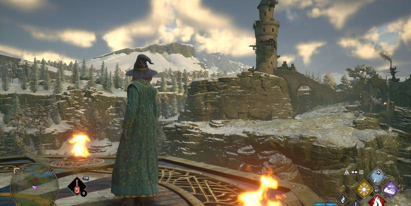 Landing platform location North Ford Bog Hogwarts Legacy