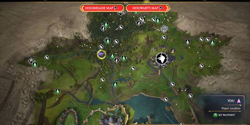 Landing Platform location North Hogwarts Region Hogwarts Legacy