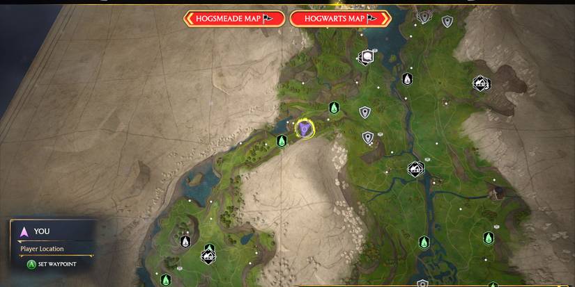 landing platform location West Hogwarts Valley Feldcroft Hogwarts Legacy