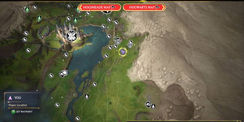 landing platform location South Hogwarts region Hogwarts Legacy