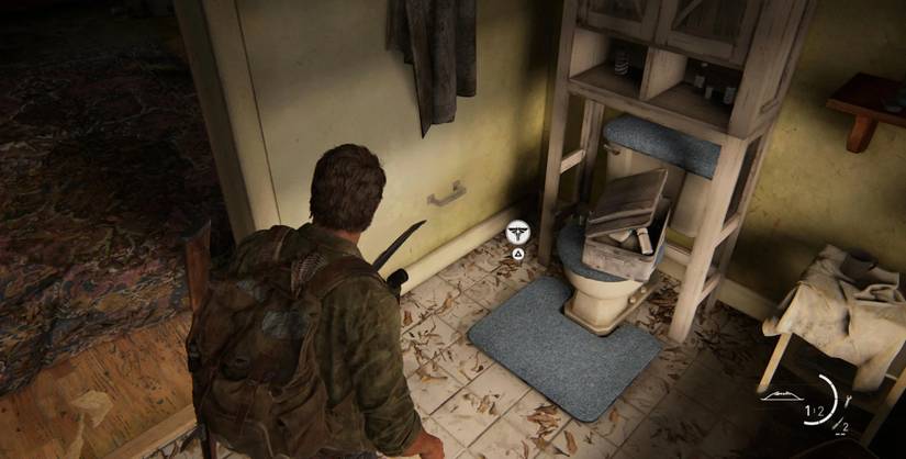 last of us part 1 bill's town firefly pendant 4