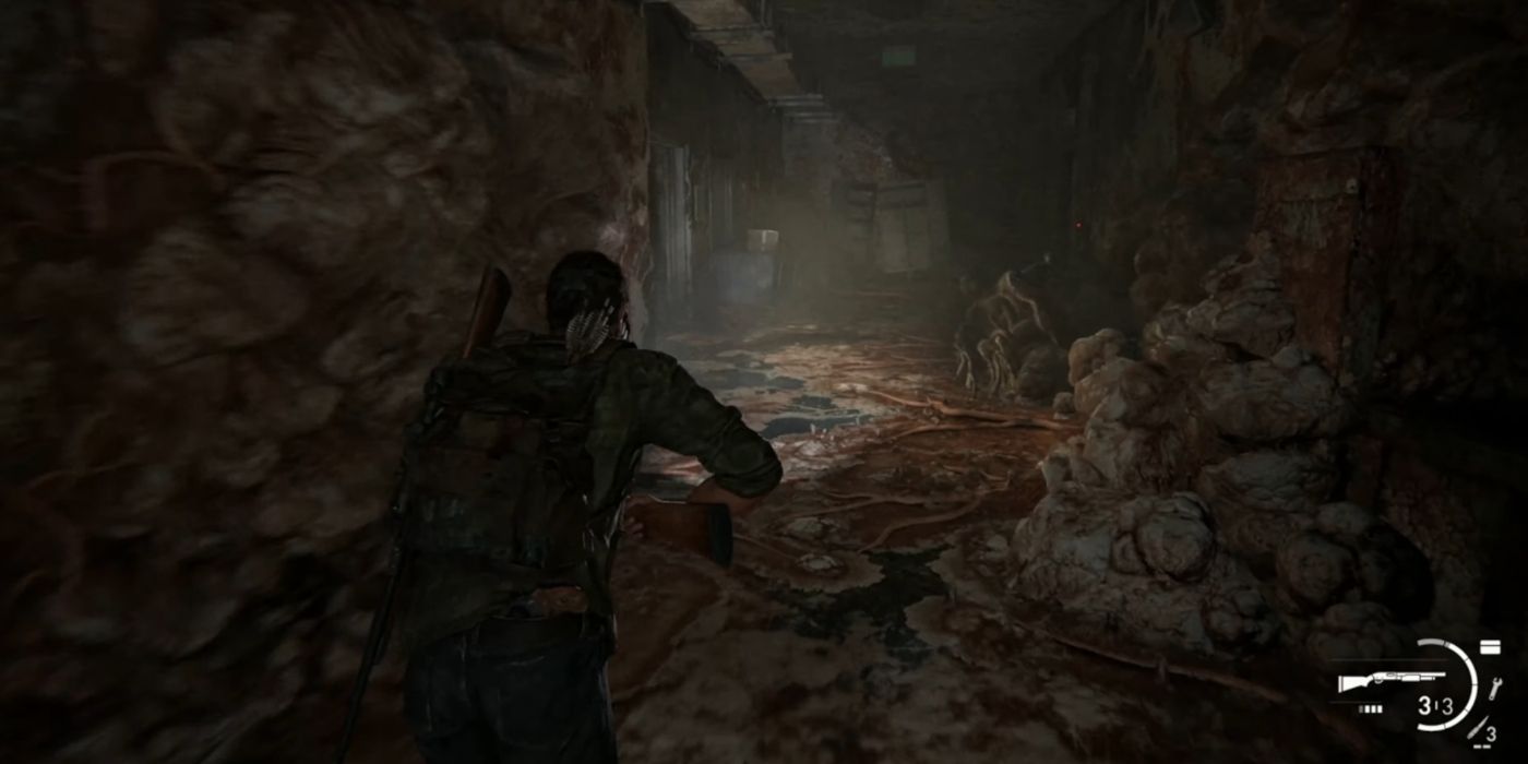 last of us part 1 pittsburgh hotel basement fungal hallway