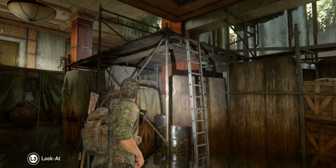 last of us part 1 pittsburgh hotel ladder