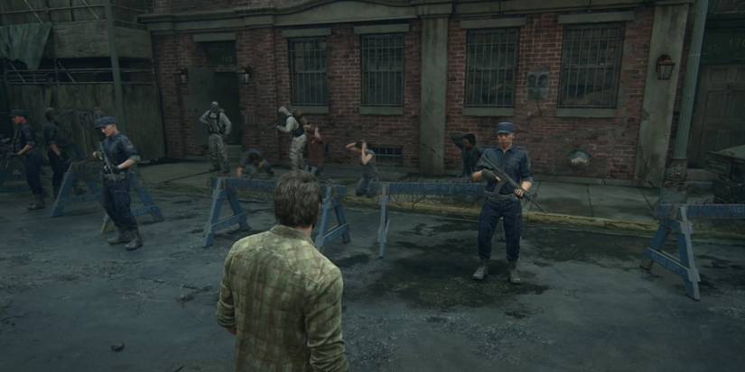 Last of us part 1 quarantine zone police barracade
