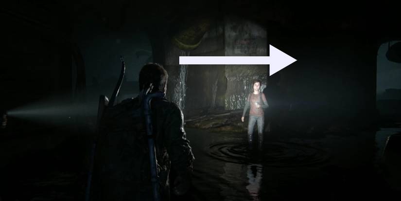 last of us part 1 suburbs sewer fork