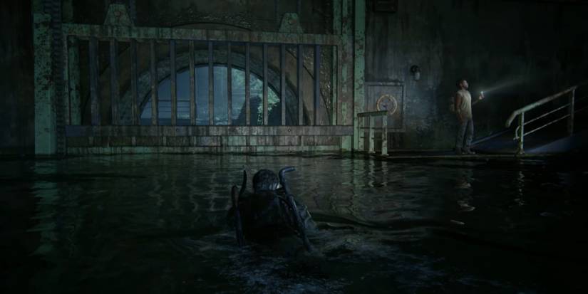 last of us part 1 suburbs sewers gate