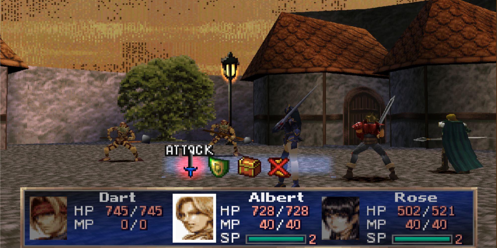 Albert can buff the party's defense