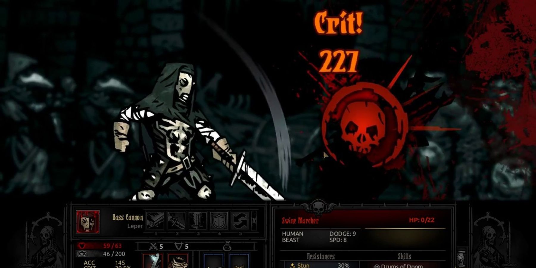 leper crit in darkest dungeon