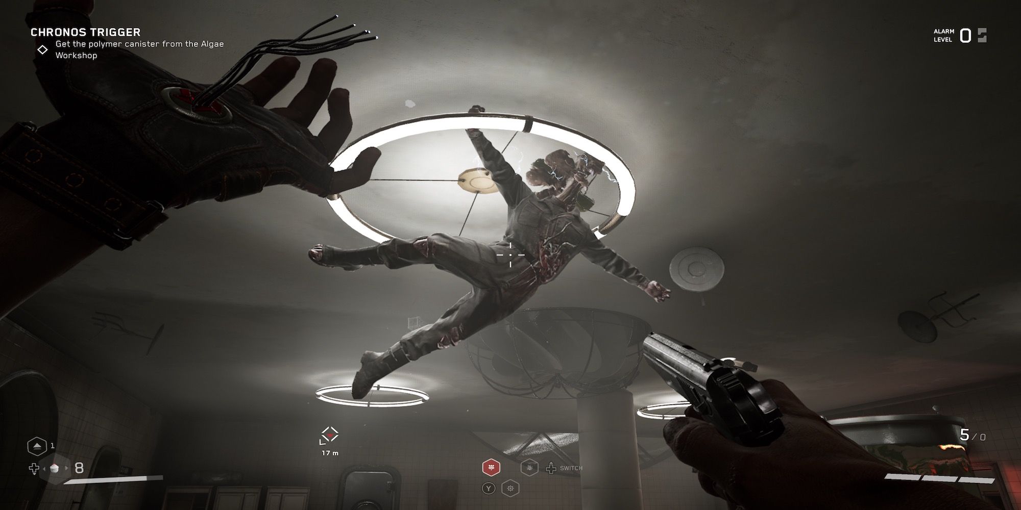 Levitating an enemy in Atomic Heart