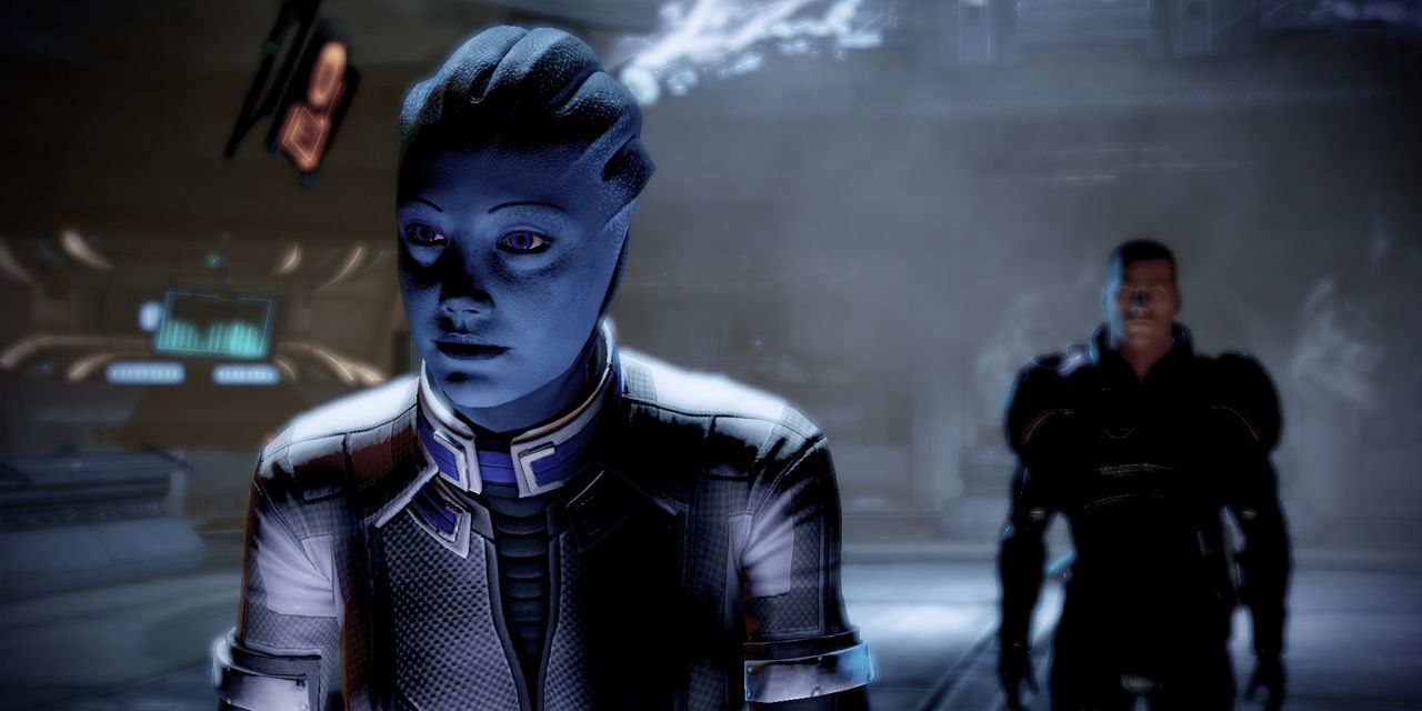 Liara and Shepard in Mass Effect 2