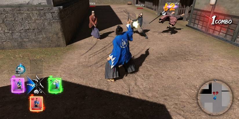 Like a Dragon Ishin Changes- Combat Screen