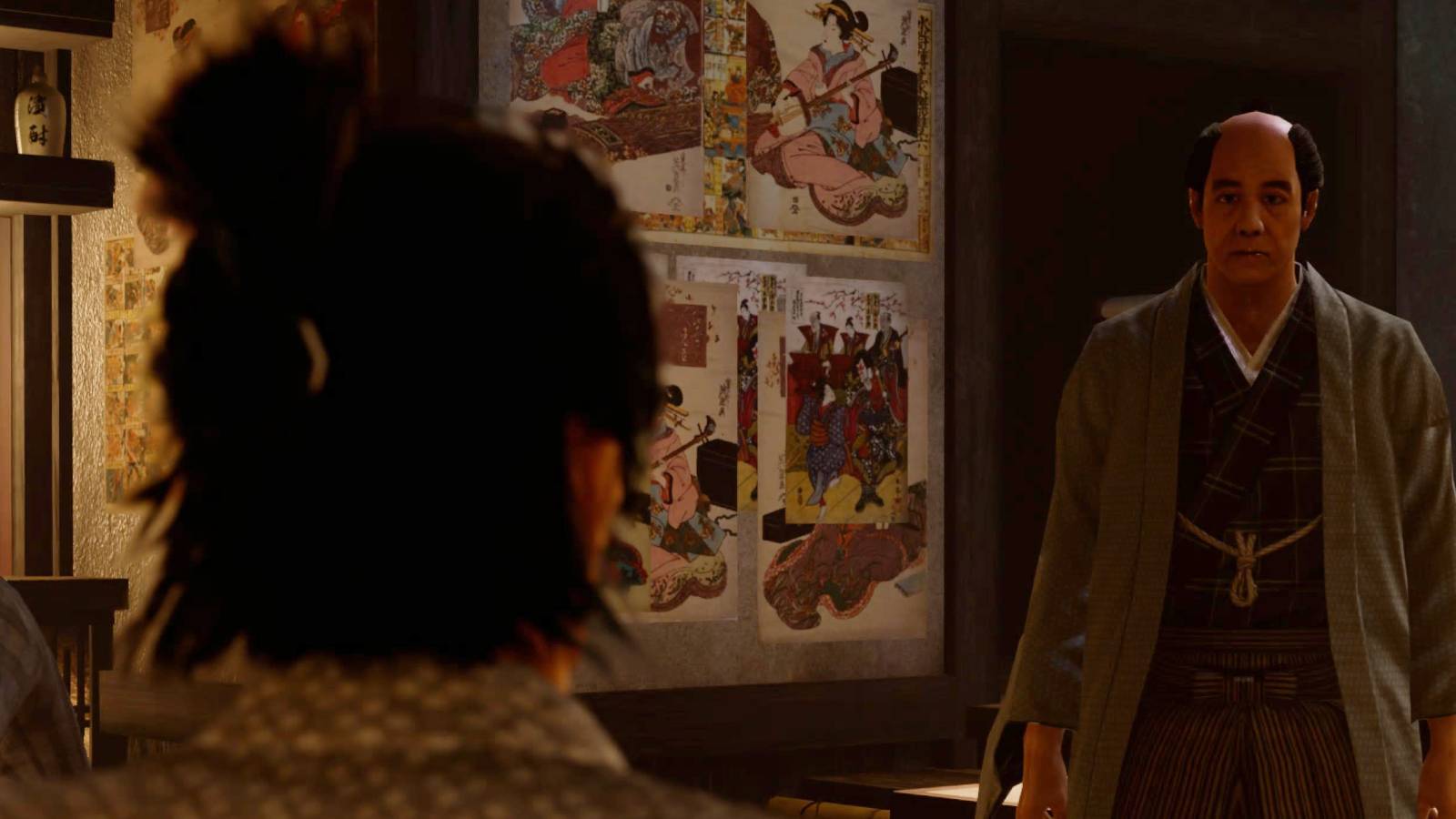 Like a Dragon Ishin - Ryoma and Kando at the bar