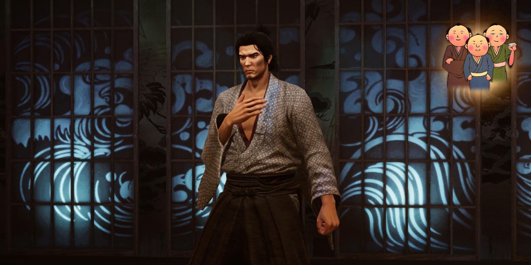 Like a Dragon Ishin - Ryoma performing Karaoke