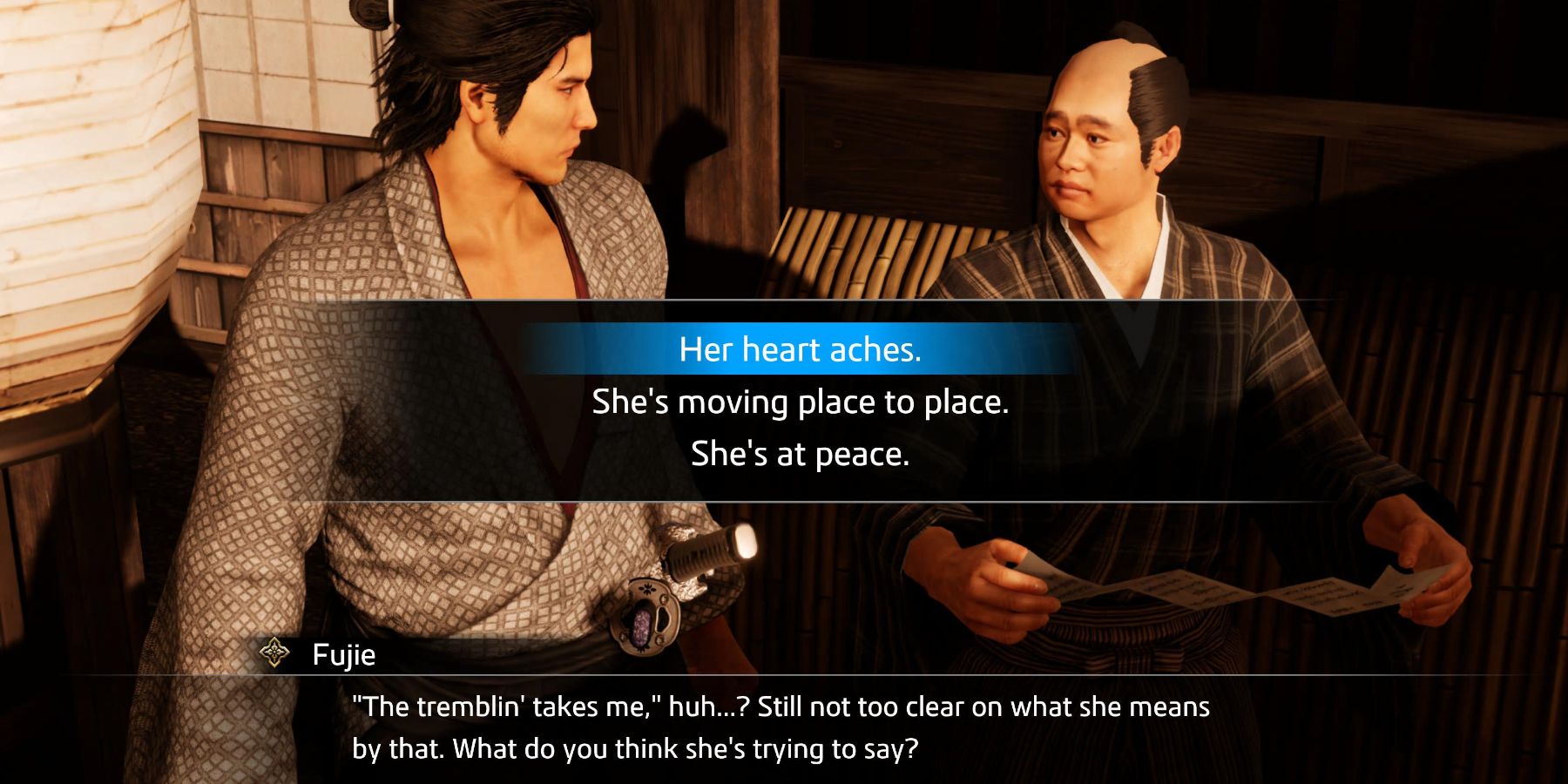 Like a Dragon Ishin Talkin Tosa substory answer five