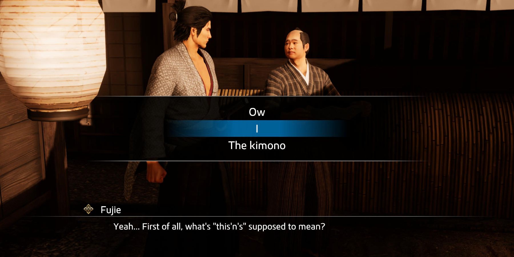 Like a Dragon Ishin Talkin Tosa substory answer two