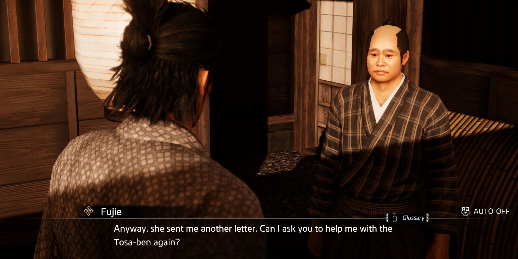 Like a Dragon Ishin Talkin Tosa substory letter two