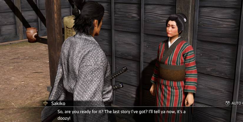 Like a Dragon Isin -  Sakiko ready for her last story