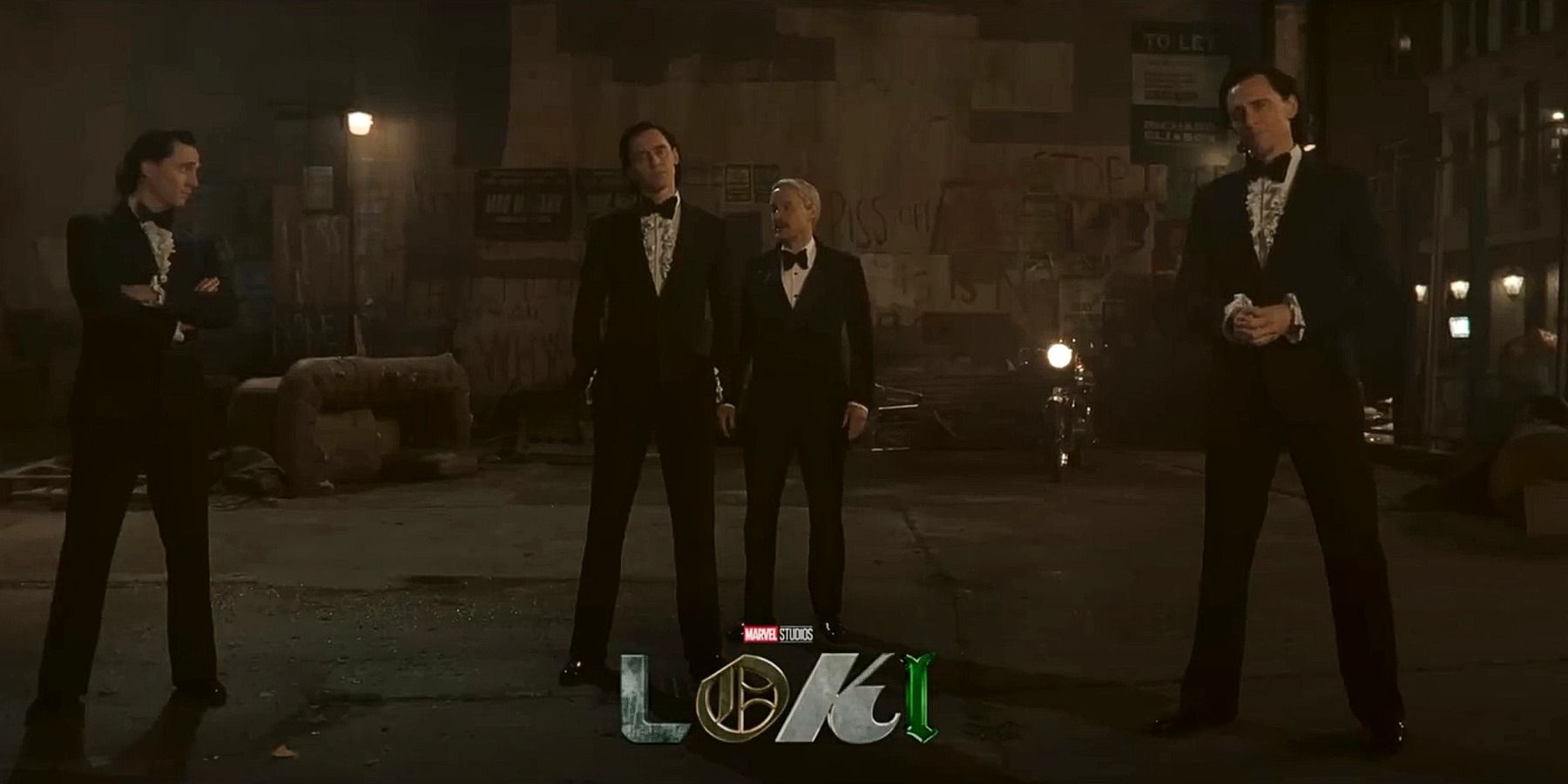 Tom Hiddlestona and Owen Wilson in tuxedos for Loki season 2 teaser