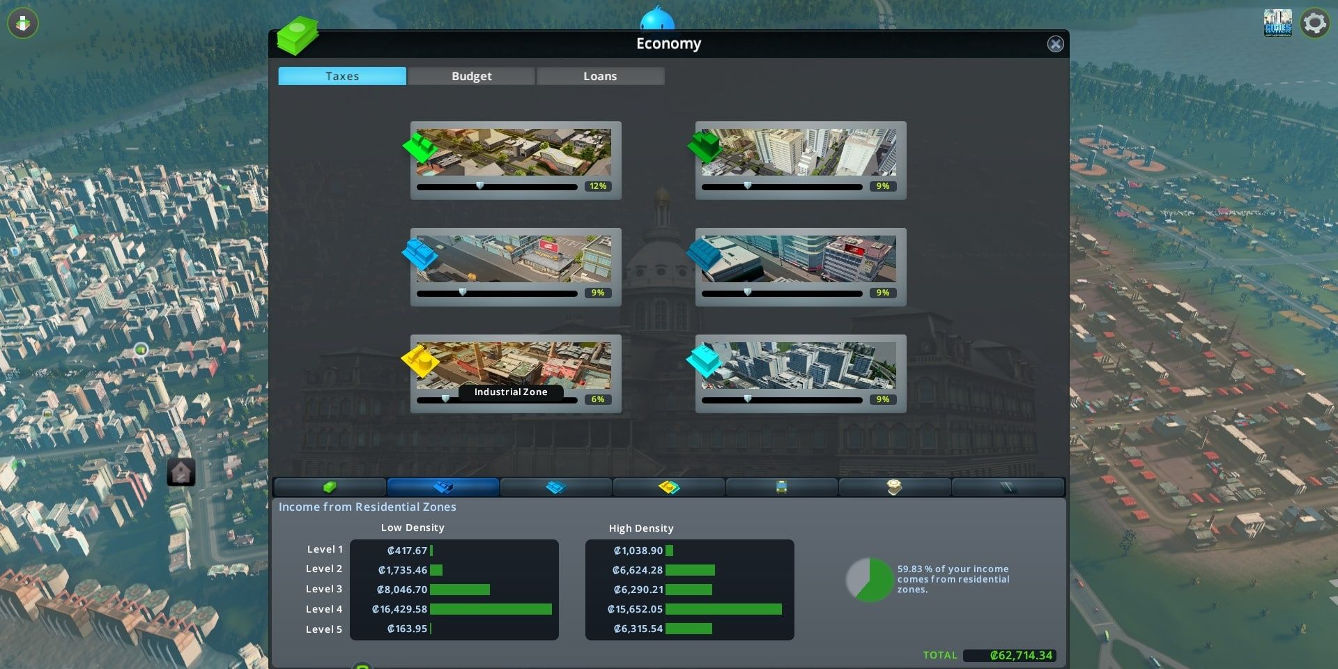 Cities: Skylines Managing Taxes Industrial