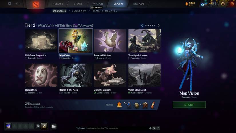 Map Vision Tutorial Dota 2