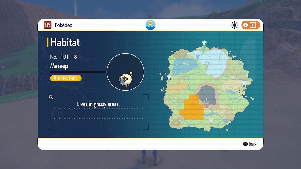 mareep pokemon scarlet violet habitat