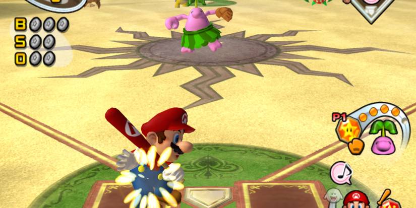 A Pianta pitching at Mario