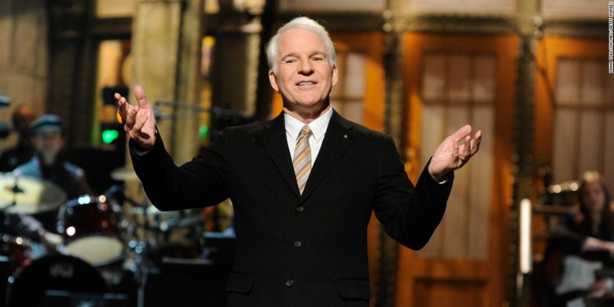 Steve Martin performing his SNL monologue