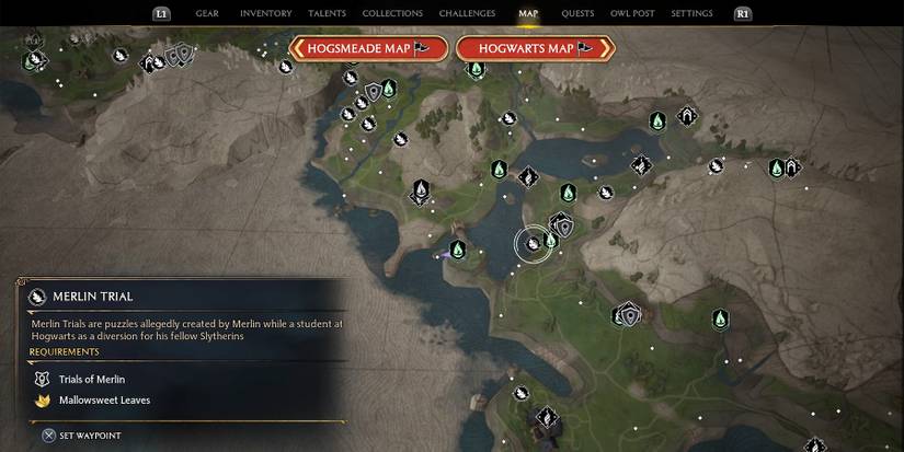 marunweem lake merlin trial 2 in hogwarts legacy