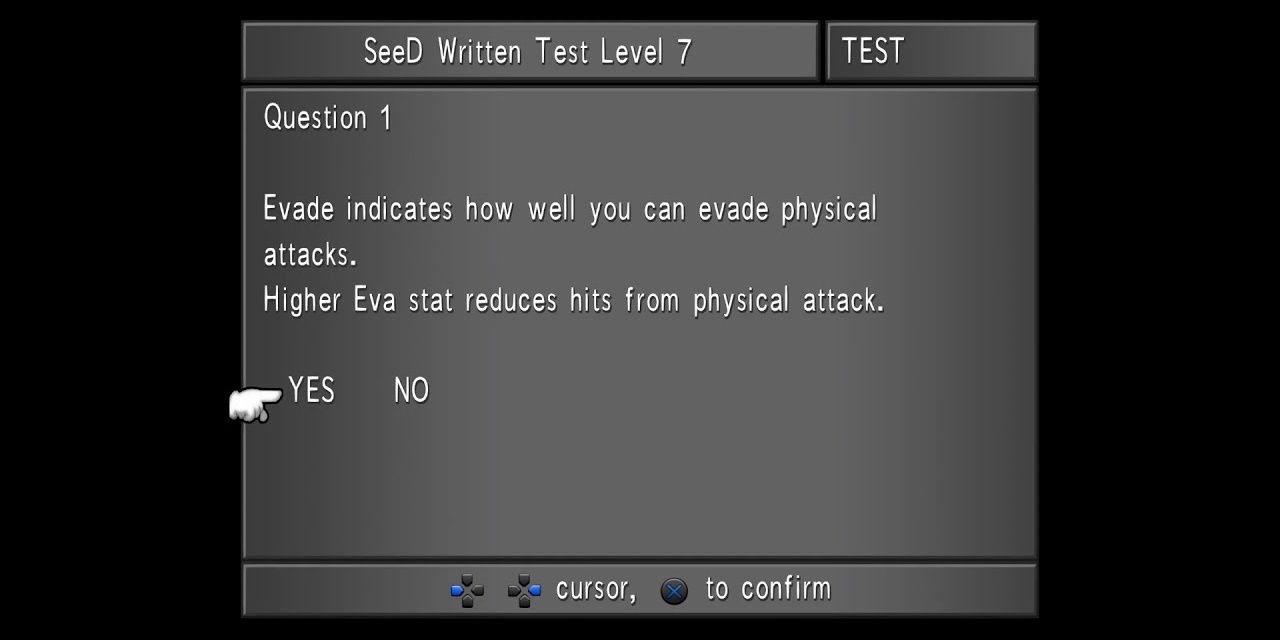 A Question From The SeeD Exam In Final Fantasy 8
