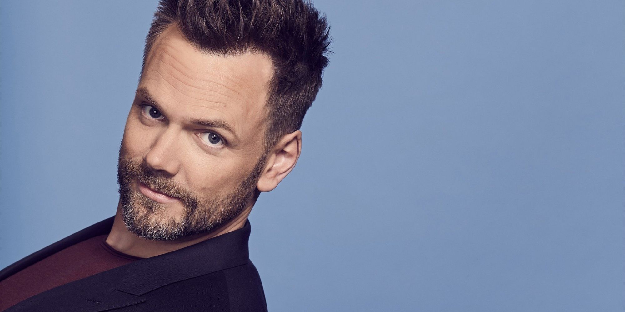 Joel McHale in an ad for his Netflix show