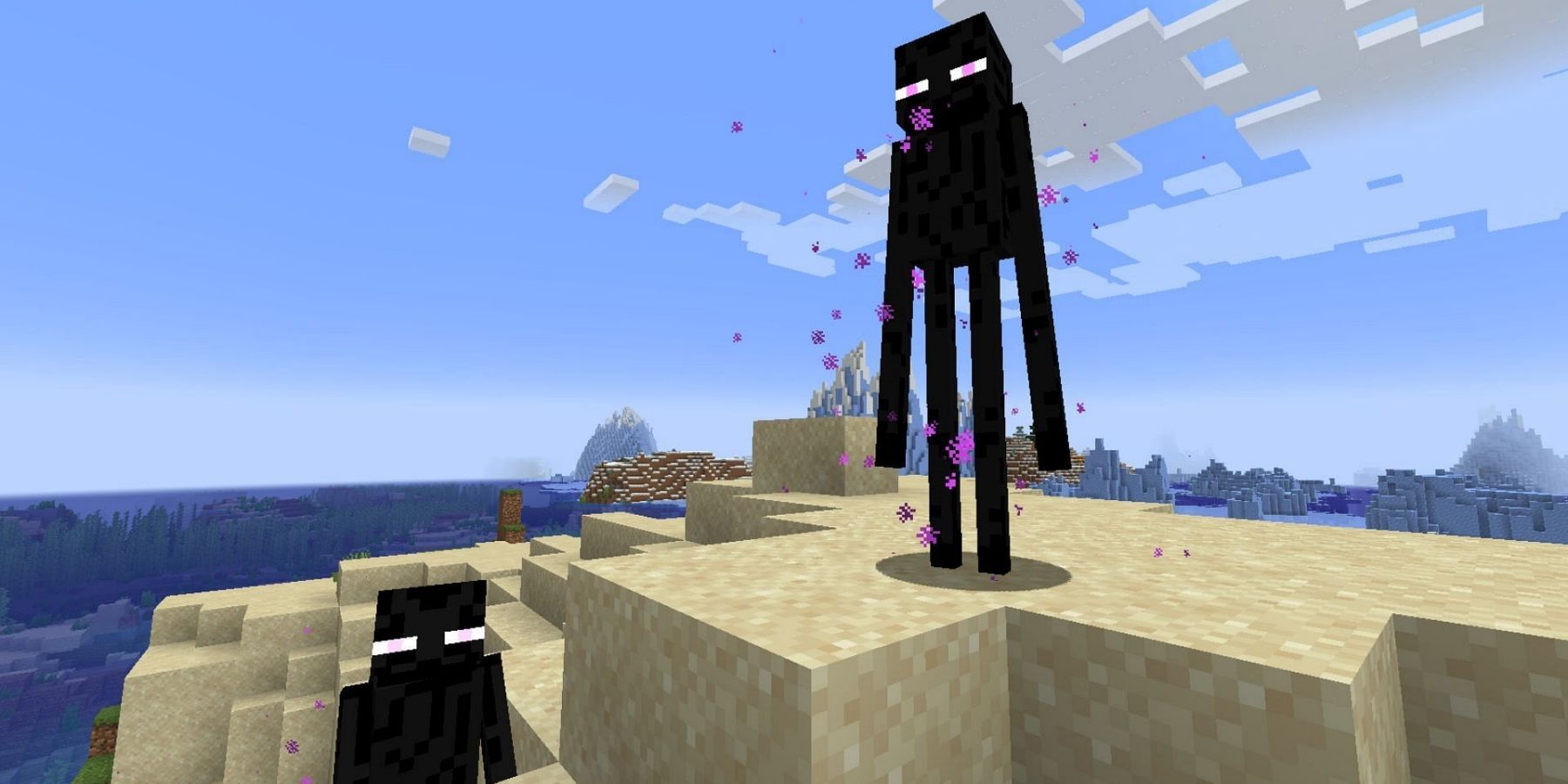 Minecraft Player Panics And Makes Epic Enderman Escape