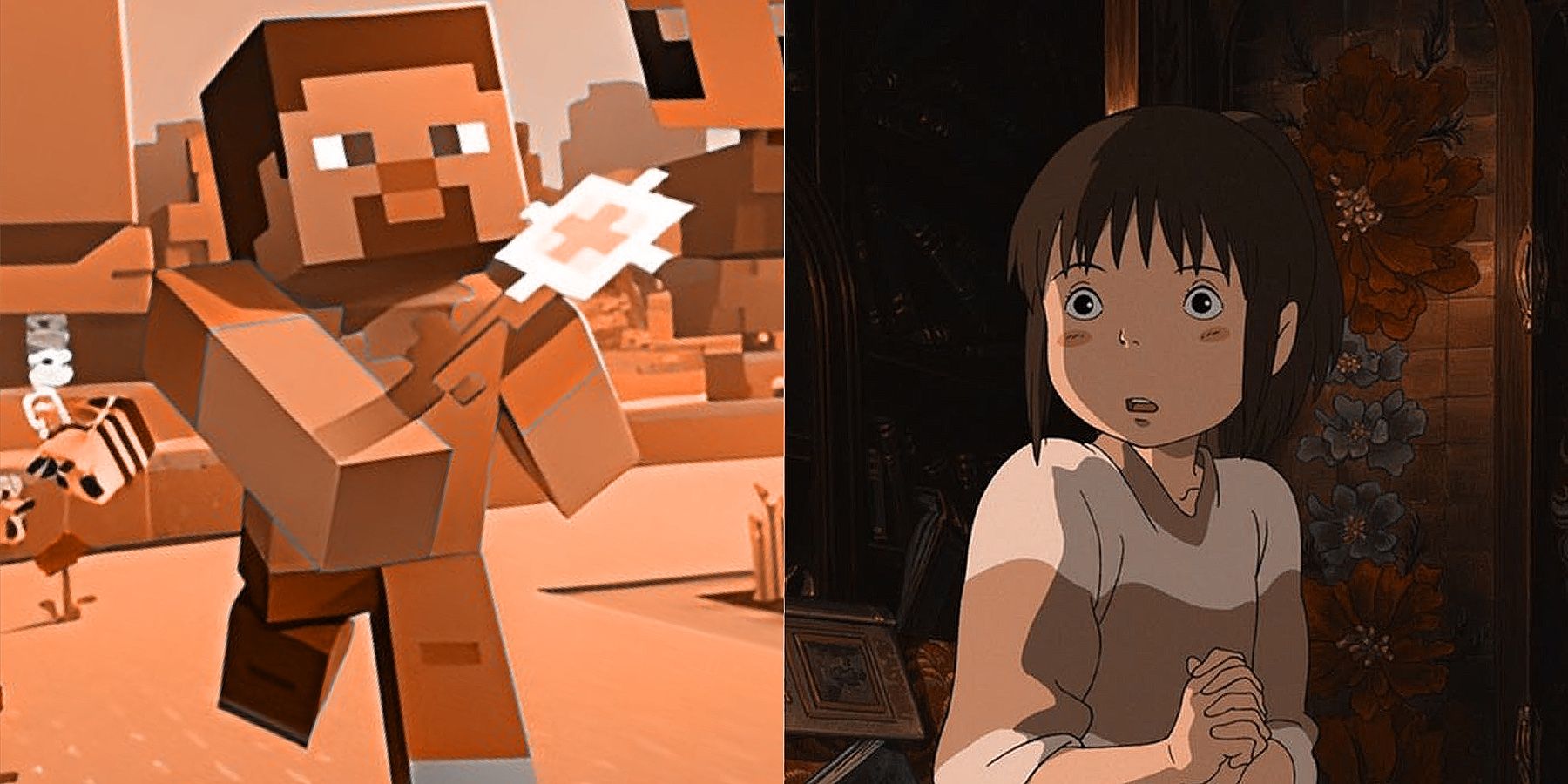 Minecraft Steve Studio Ghibli Spirited Away Chihiro Ogino