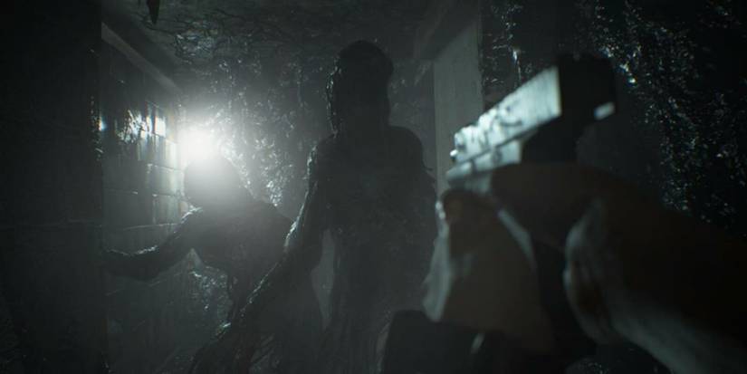 molded enemy corridor in resident evil 7