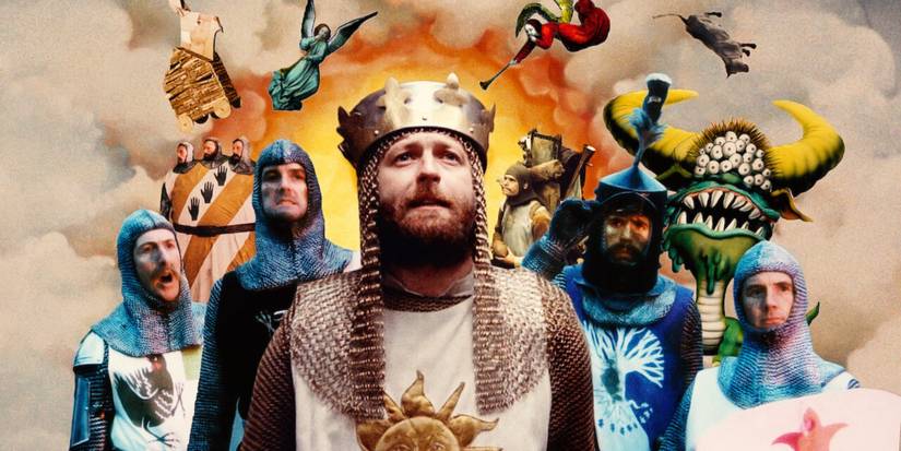 King Arthur and his knights in Monty Python and the Holy Grail