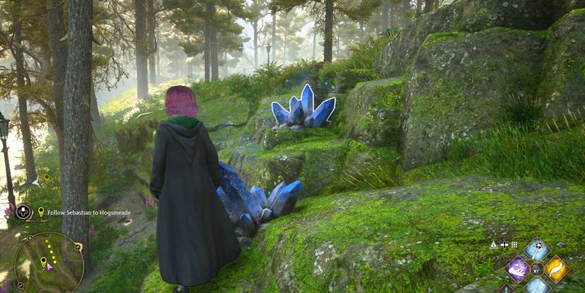 Moonstone crystals in Hogwarts Legacy