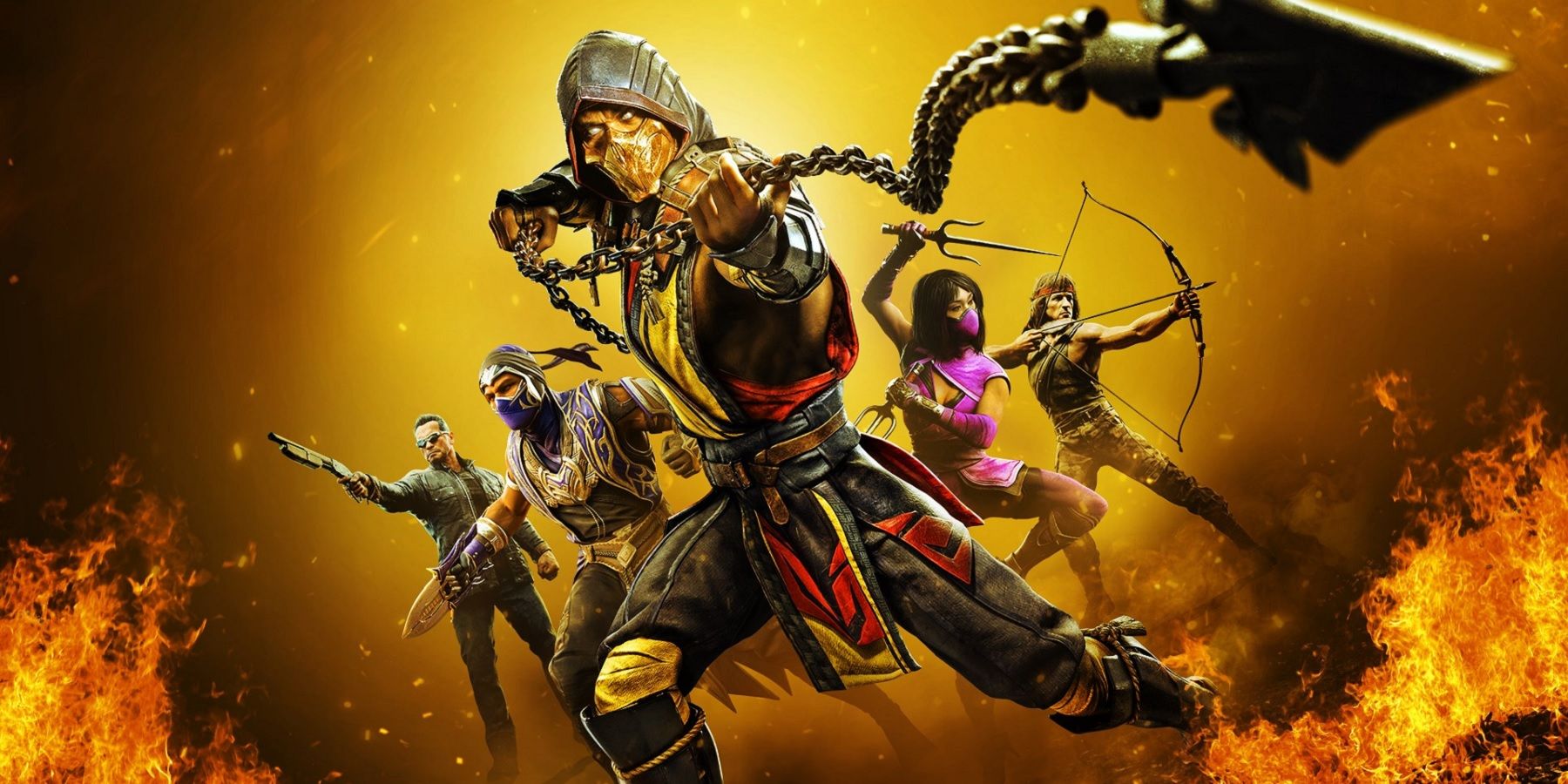 mortal kombat 11 scorpion and characters