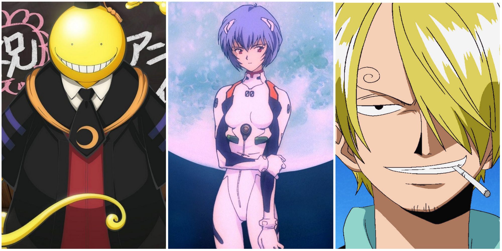 Iconic March Anime Characters- Koro-sensei Rei Ayanami Sanji