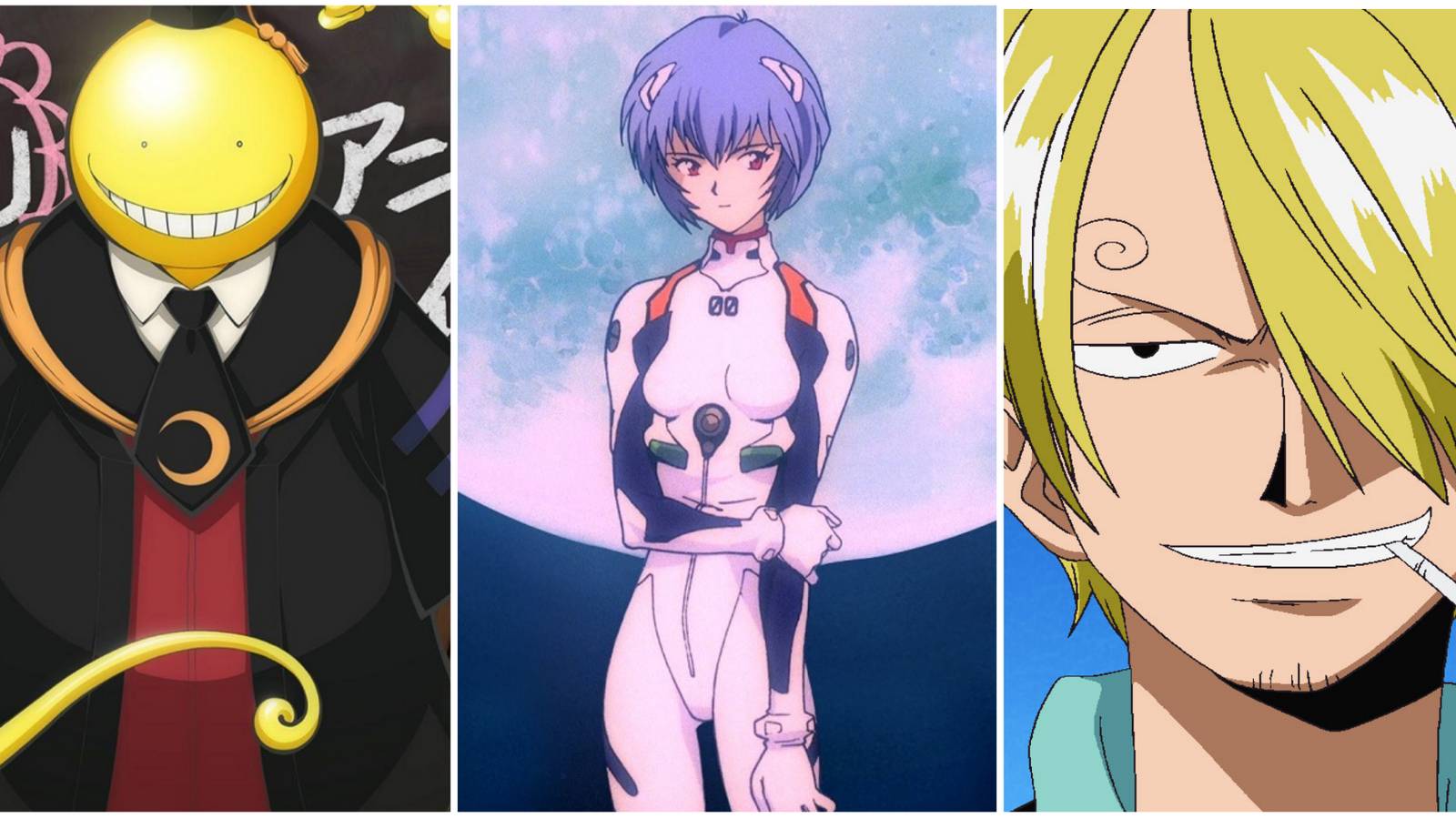 Iconic March Anime Characters- Koro-sensei Rei Ayanami Sanji
