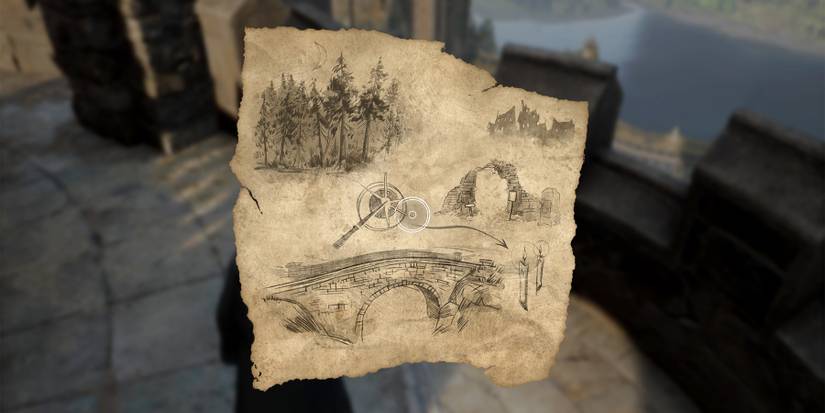 mysterious map in hogwarts legacy