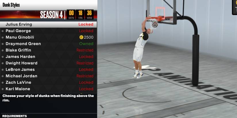 NBA 2K23 Julius Irving Dunk