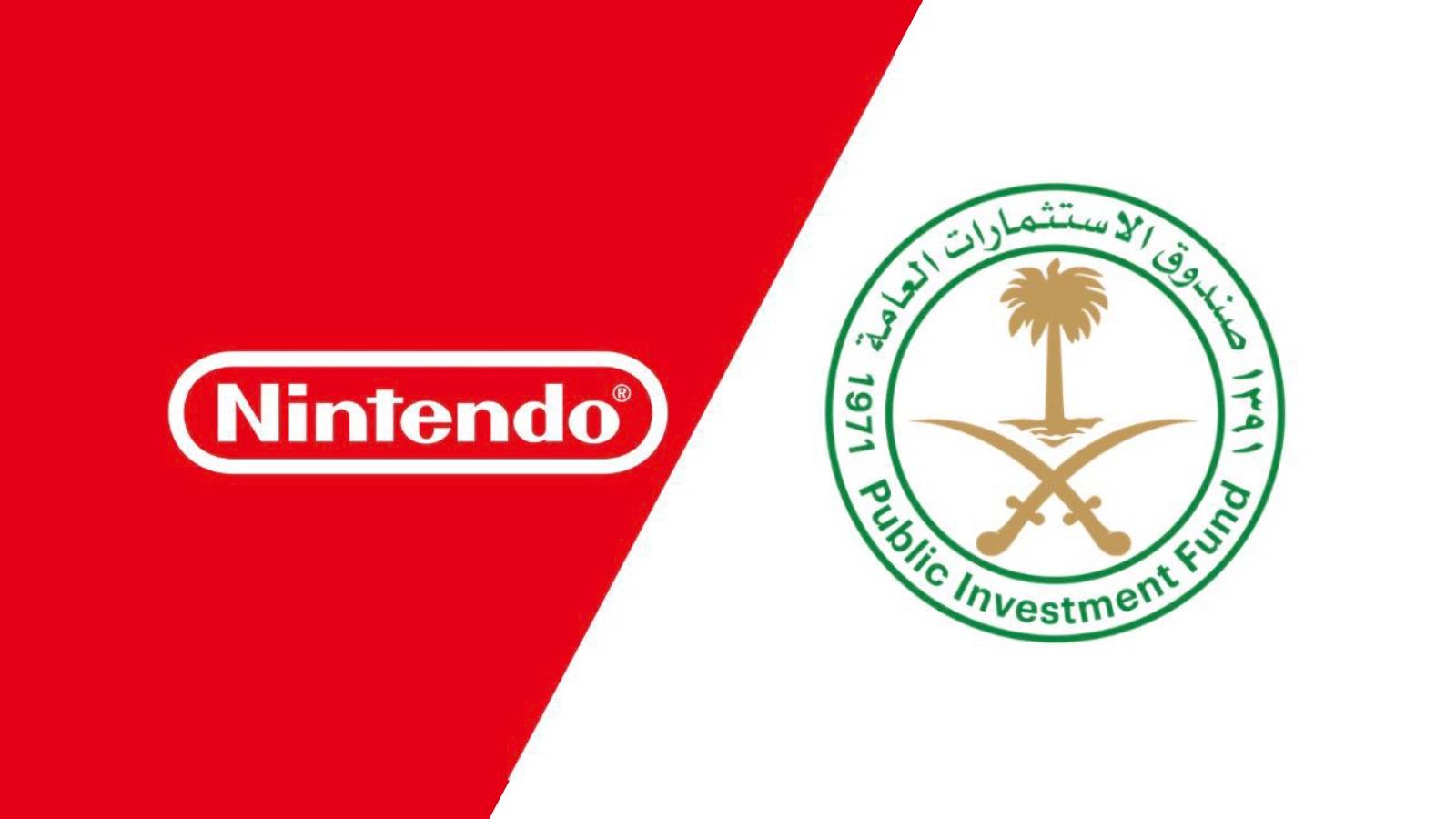 Nintendo Saudi Arabia Public Investment Fund logos