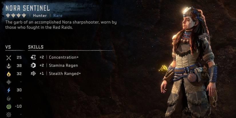 The Nora Sentinel armor in Horizon: Forbidden West