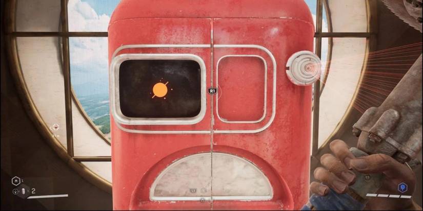 A player approaching Nora in Atomic Heart