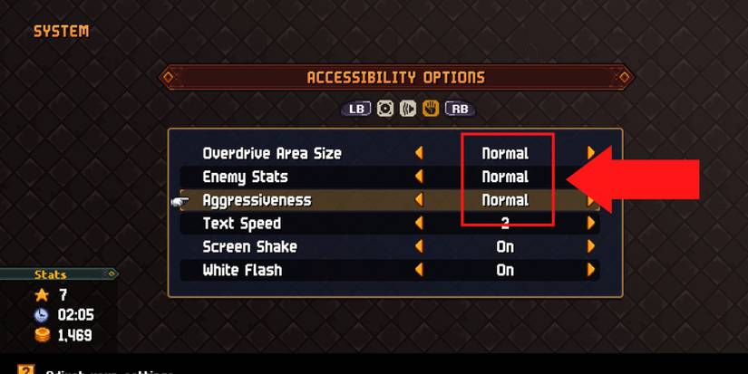 normal mode difficulty settings in chained echoes. 