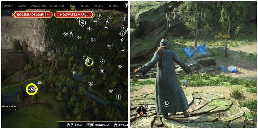 north hogwarts region merlin trial 3 location in hogwarts legacy