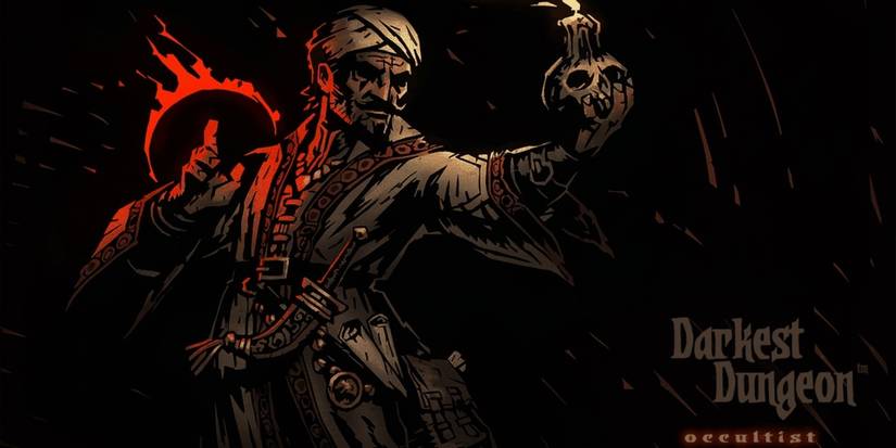 Red Hook Studio's official wallpaper for Darkest Dungeon's Occultist