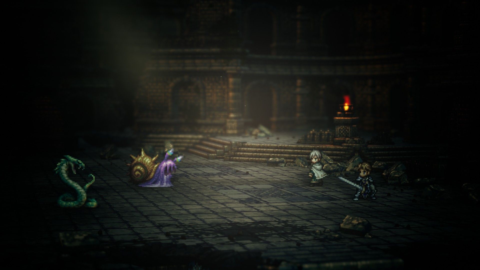 Octopath Traveler 2 Temenos Combat