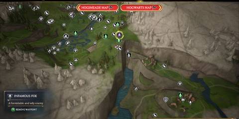 Ogbert the Odd Infamous Foe location Coastal Cavern Hogwarts Legacy