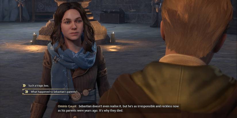 ominis talking about sebastian parents in hogwarts legacy